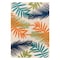 World Rug Gallery Palm Frond Indoor/Outdoor Area Rug 5'x7' Multi Area Rug 5550MULTI5X7 - alternate 7